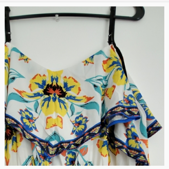 Flying Tomato cold shoulder maxi dress 1X - Picture 2 of 8